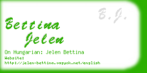 bettina jelen business card